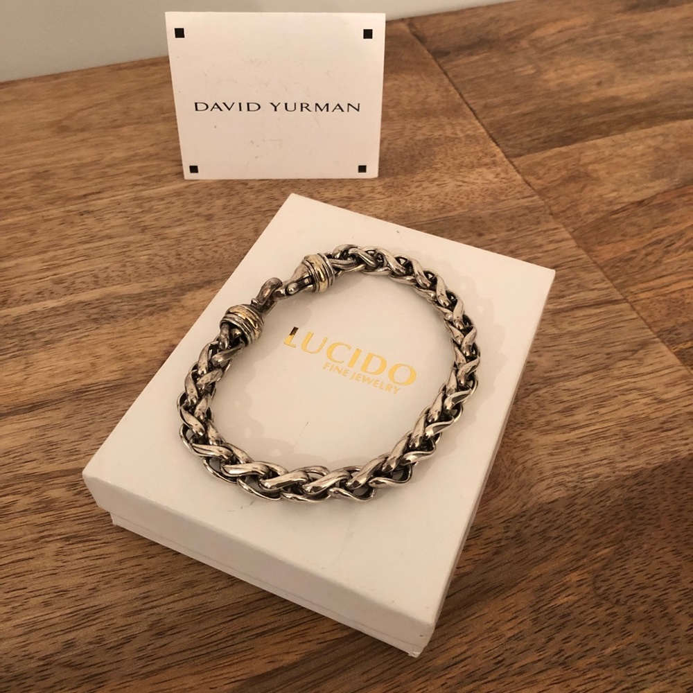 David Yurman Wheat Chain Bracelet gold & silver
